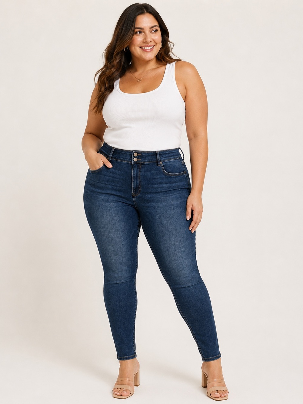 Kut From The Kloth 22W High Rise Toothpick Skinny Jeans Womens Stretch Plus Size